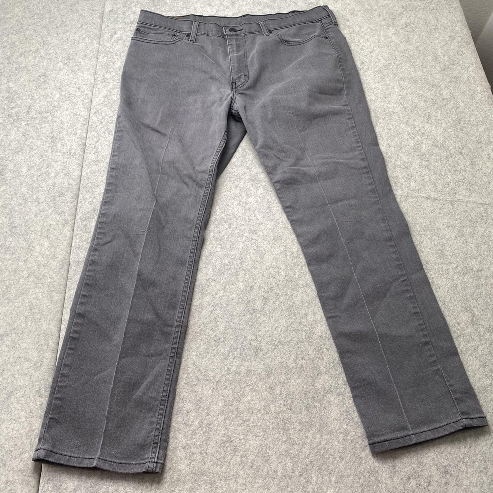Levi's 511 Jeans Mens 38x30 (37x28) Gray Slim Fit Medium Wash Stretch Denim